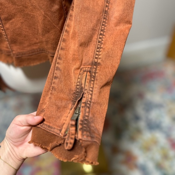 Free People Boho Drape Raw Hem Jacket S - Picture 9 of 11